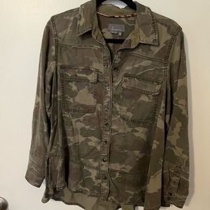 Anthropologie Camo Top